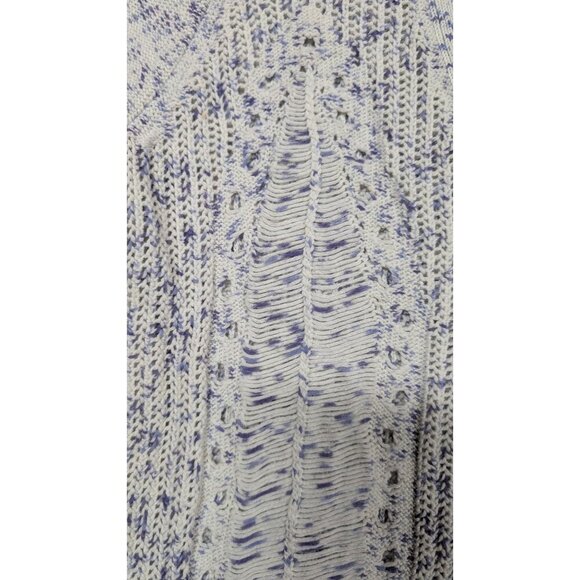 BCBG Maxazria Kiril Drop Needle Cardigan Chambray Womens Size Medium 100% Cotton - Picture 7 of 10